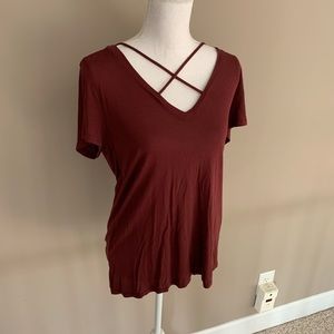Burgundy Project Social T-Shirt